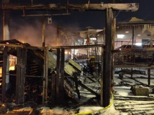 Пожар в игровом комплексе на Марине в Ашкелоне (фото, видео)