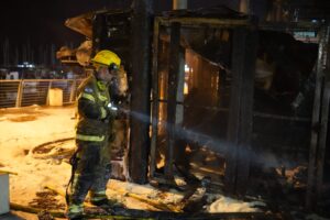 Пожар в игровом комплексе на Марине в Ашкелоне (фото, видео)