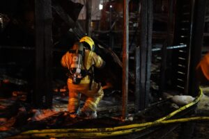 Пожар в игровом комплексе на Марине в Ашкелоне (фото, видео)