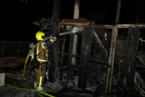 Пожар в игровом комплексе на Марине в Ашкелоне (фото, видео)