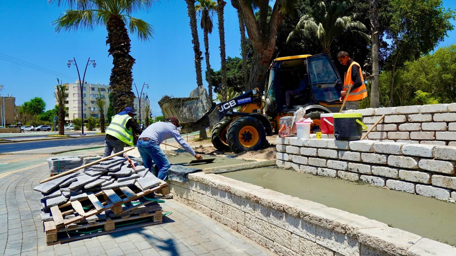 реконструкция парка Бар-Кохбы в самом разгаре