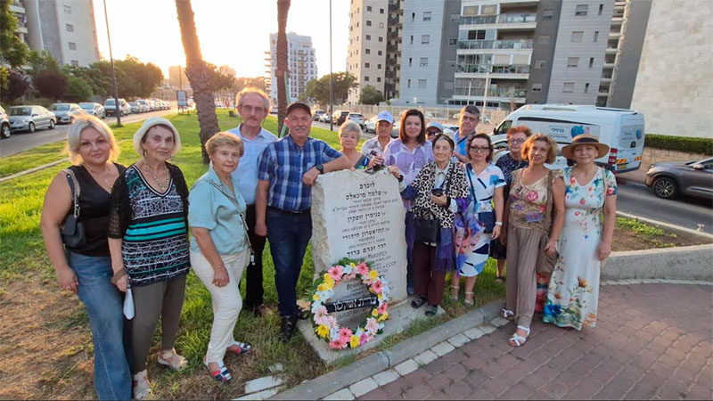 Торжественная церемония на площади Михоэлса в Ашкелоне